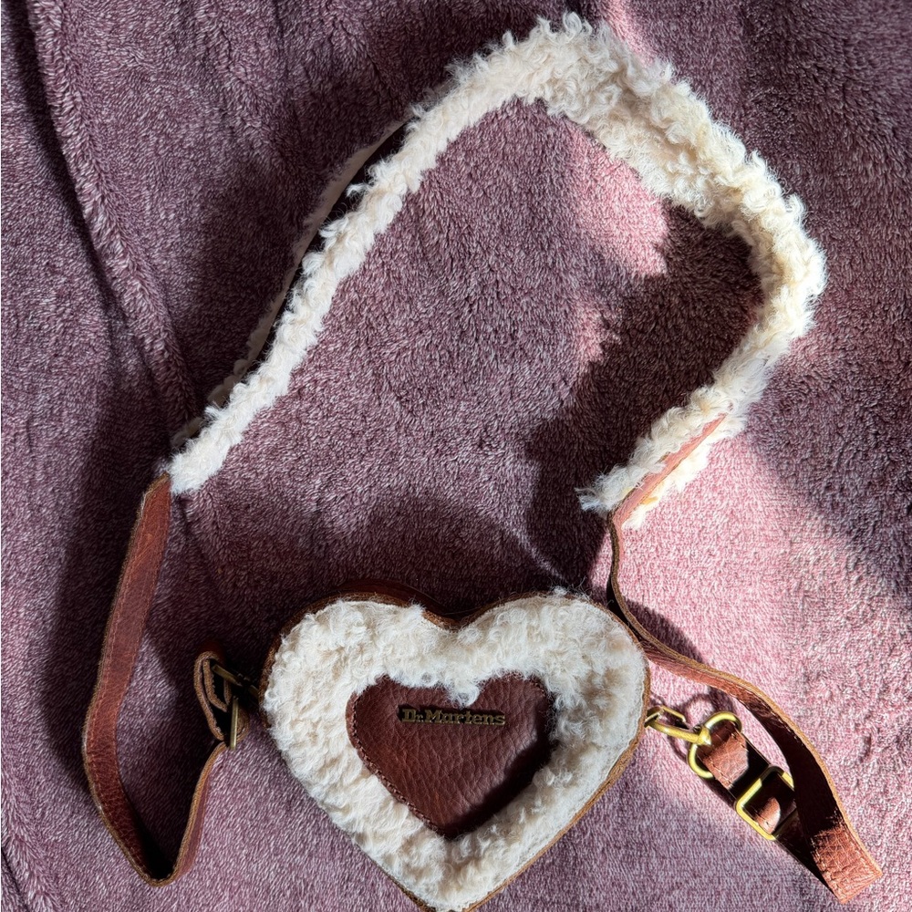 Dr. Martens Brown and Cream Heart Bag